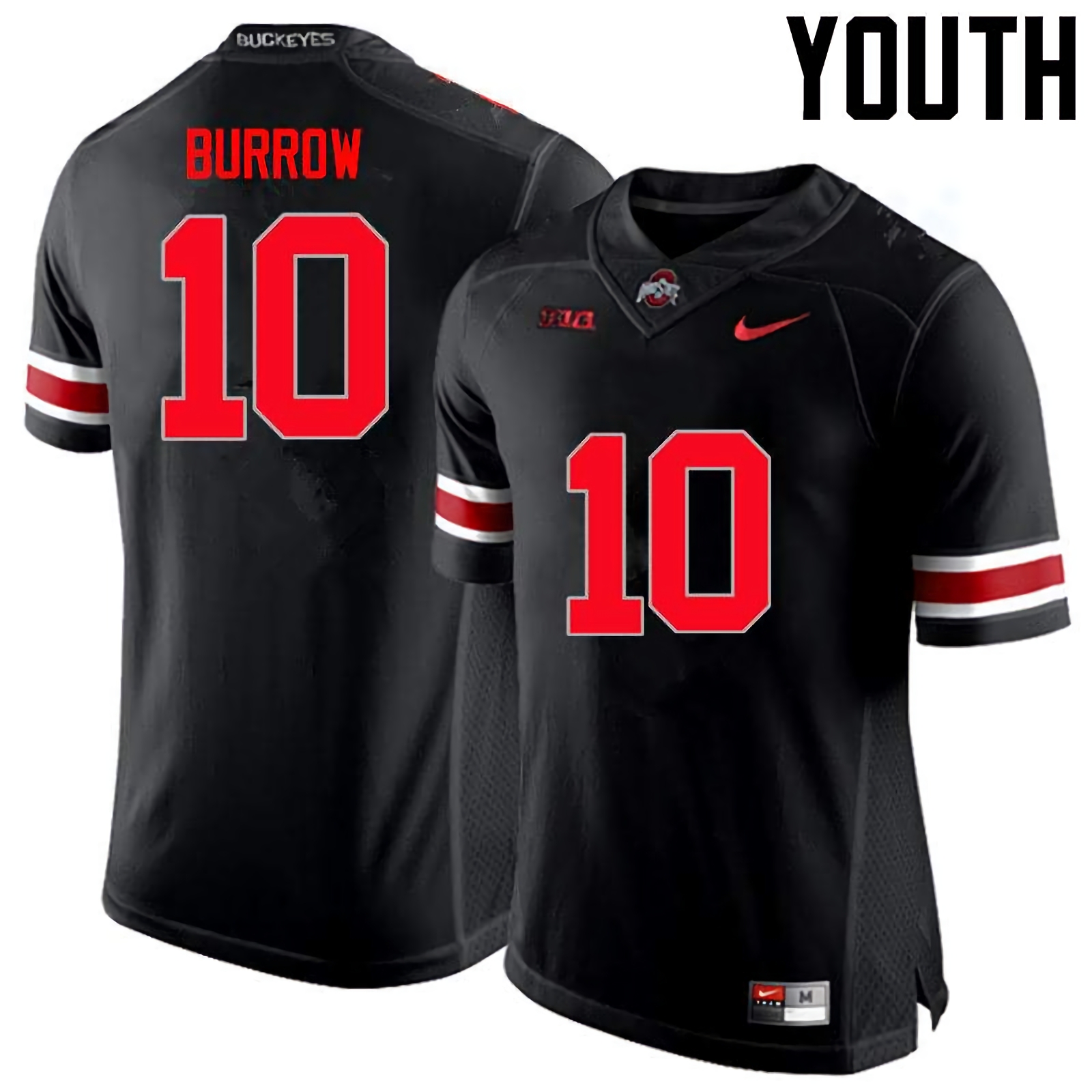Joe Burrow Ohio State Buckeyes Youth NCAA #10 Nike Black Limited College Stitched Football Jersey OMU0456FJ